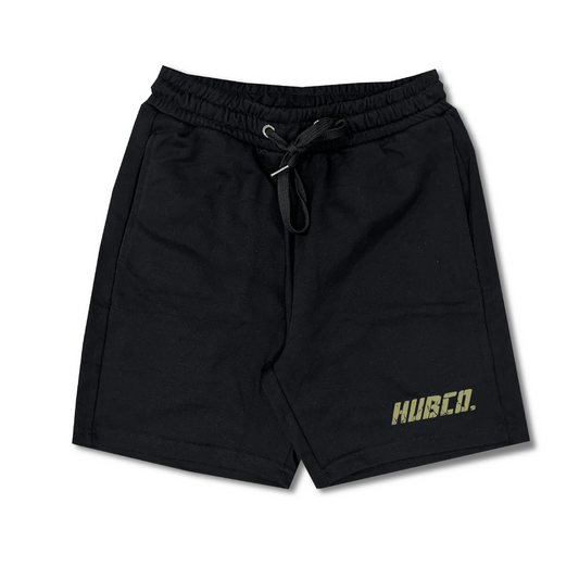 Hub Malaysia streetwear brand - Streetwear Malaysia "HUBCO" Short Pant Black Front