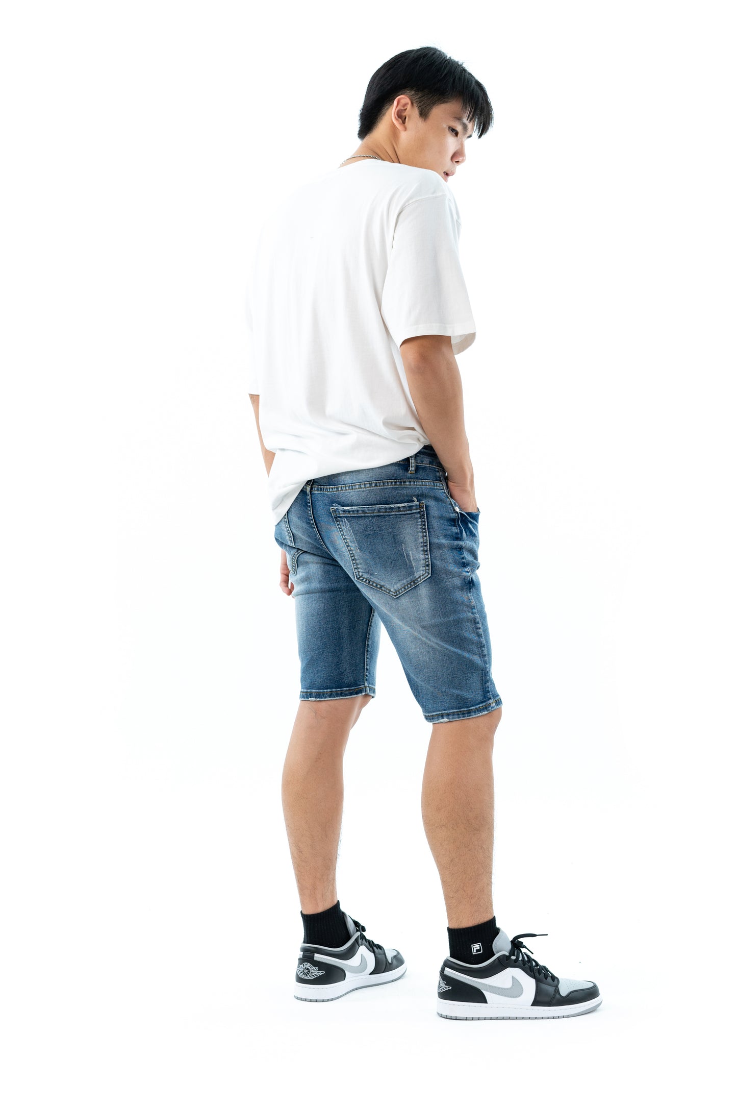 Hub Malaysia streetwear brand - Streetwear Malaysia Denim Short Side View