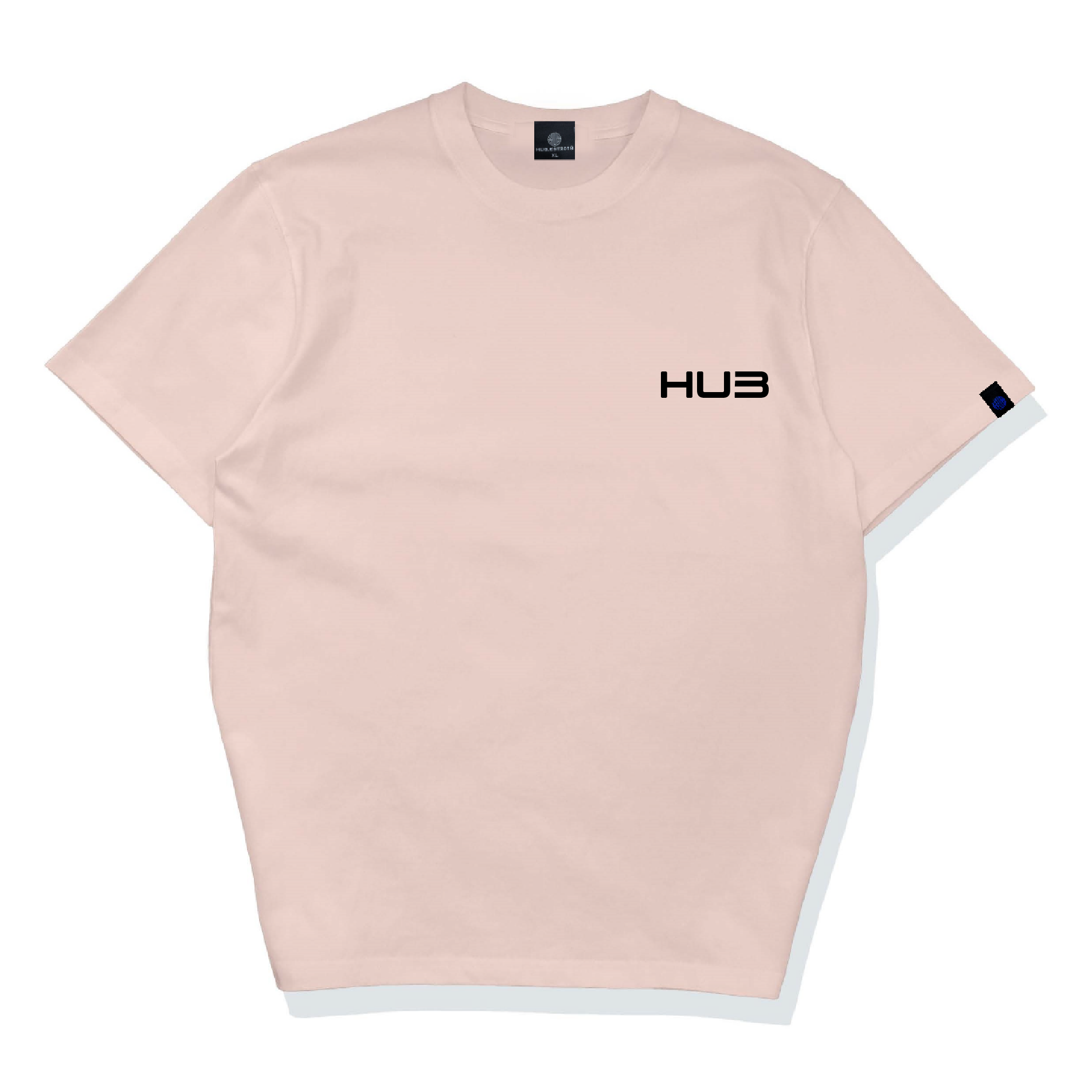Hub Streetwear Brands - buy streetwear malaysia, Pink "Upright HUB" T-shirt Front View