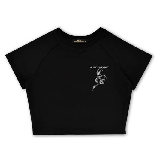 "Alien Snake" Crop Top