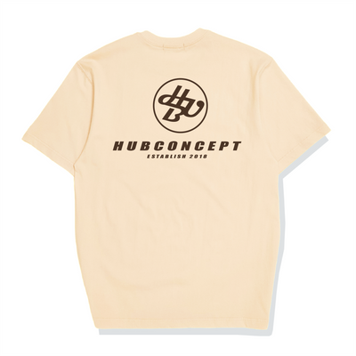 Hub Malaysia streetwear brand - Streetwear Malaysia "Circle" Beige Back