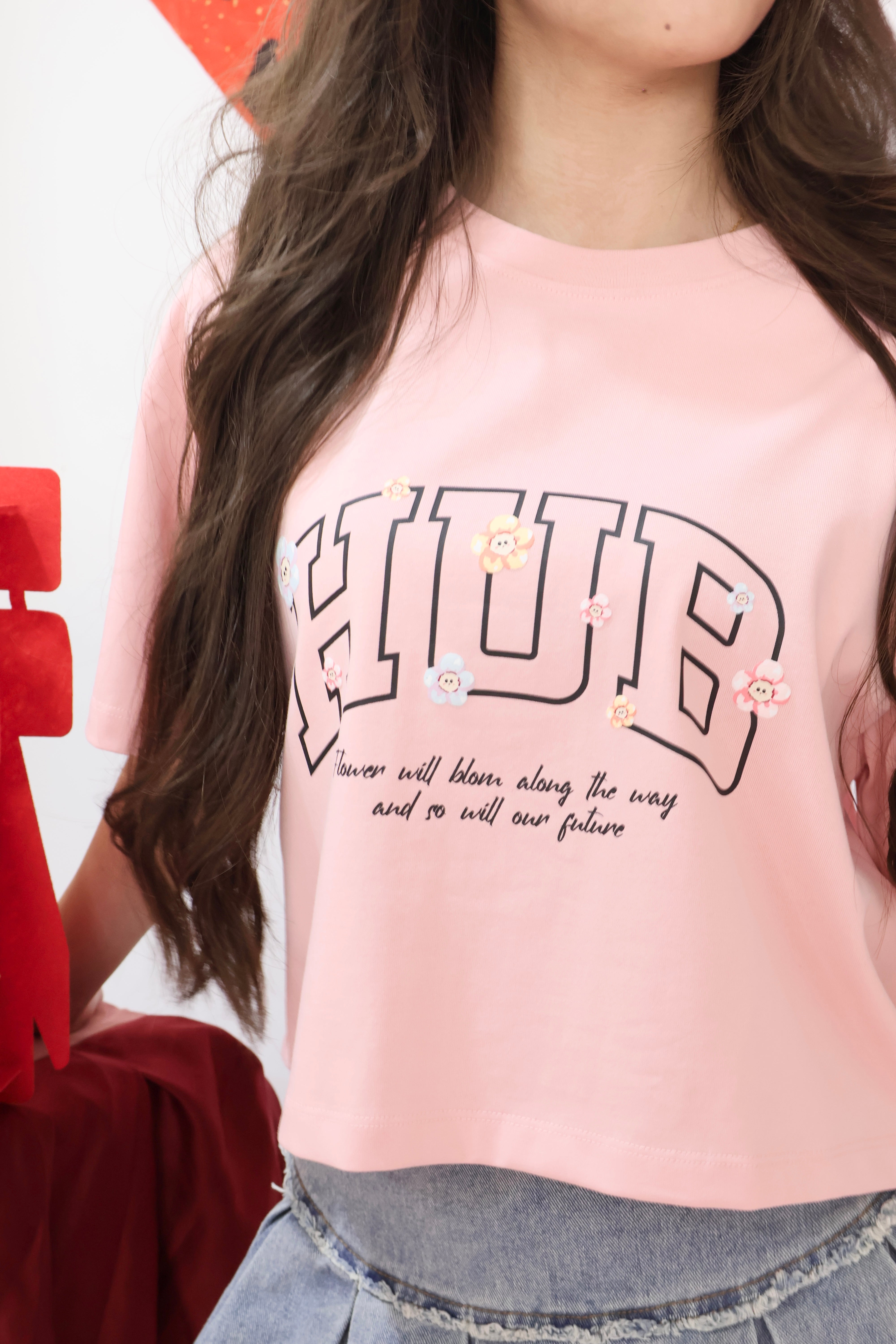 "Blooming Path" Crop Top