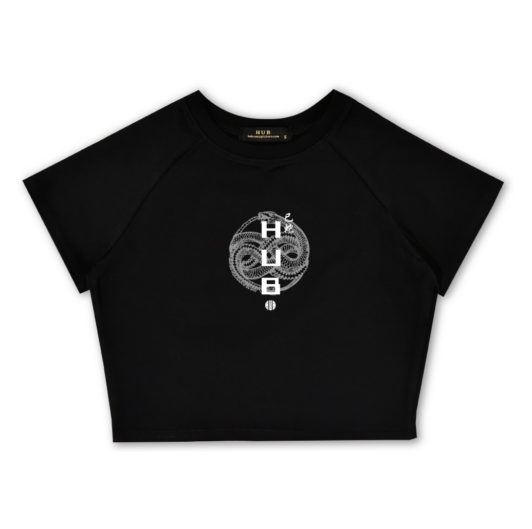 "Circle Snake" Crop Top