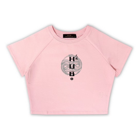 "Circle Snake" Crop Top