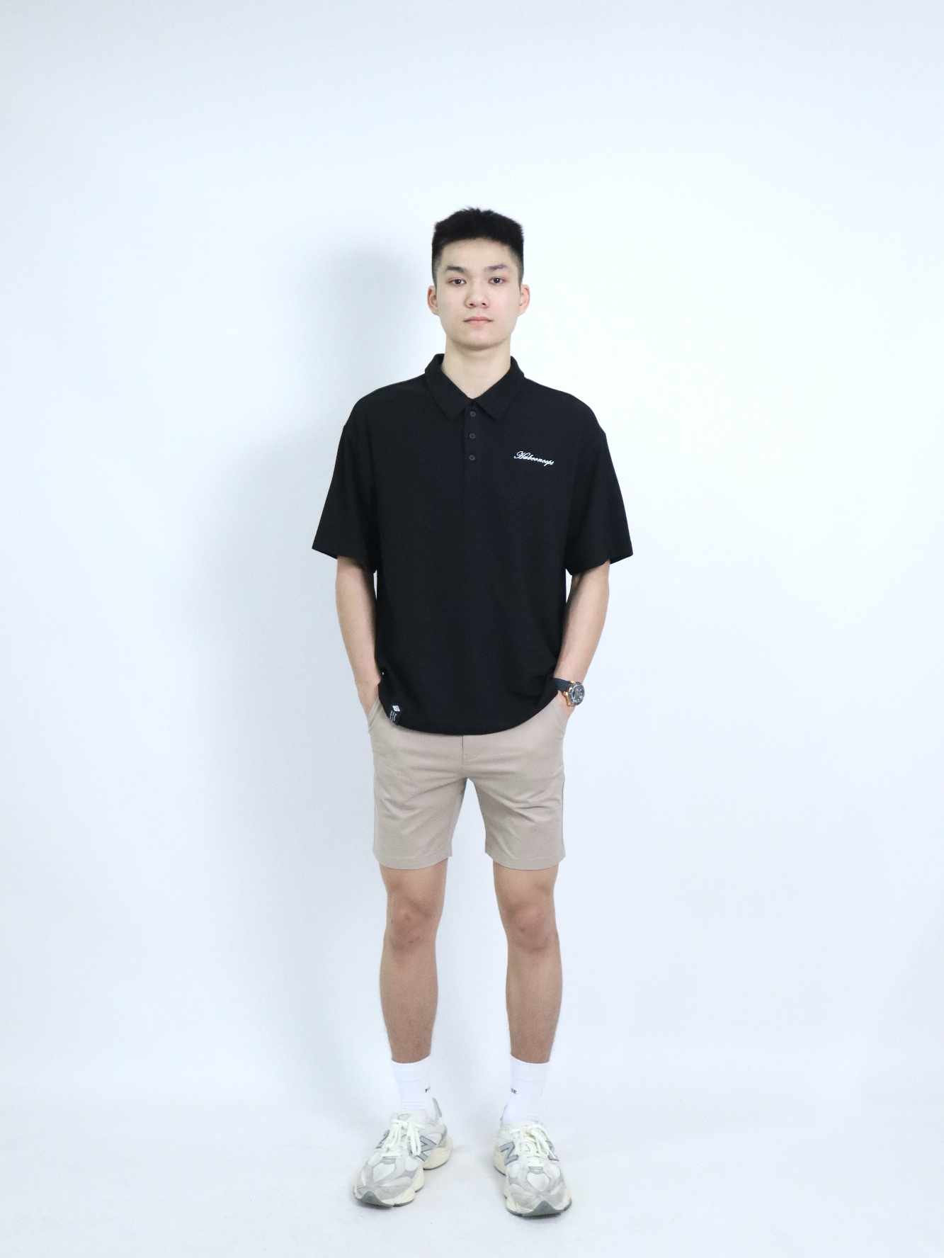 "Zephyr" Polo Black