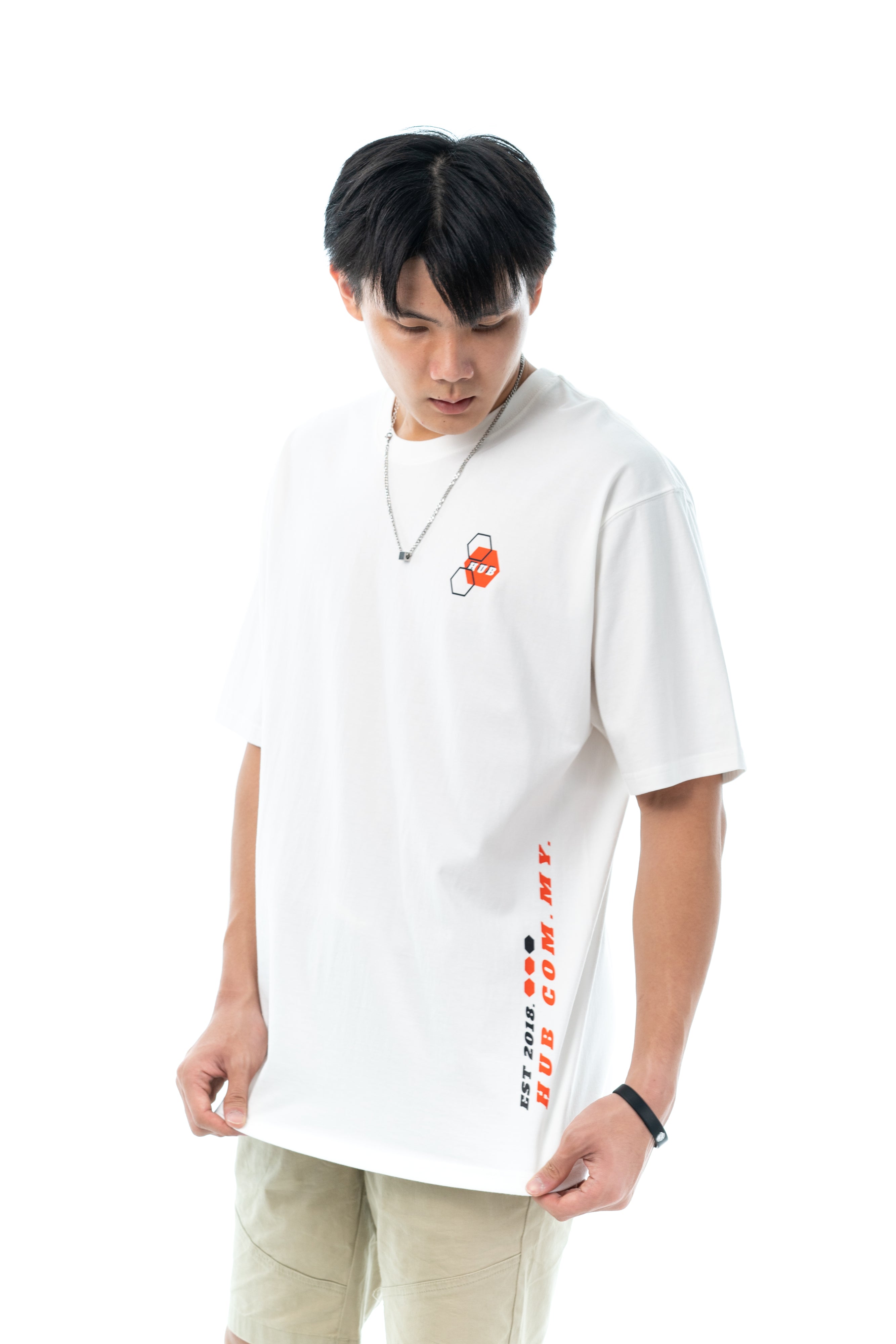 Hexagon Tees - White