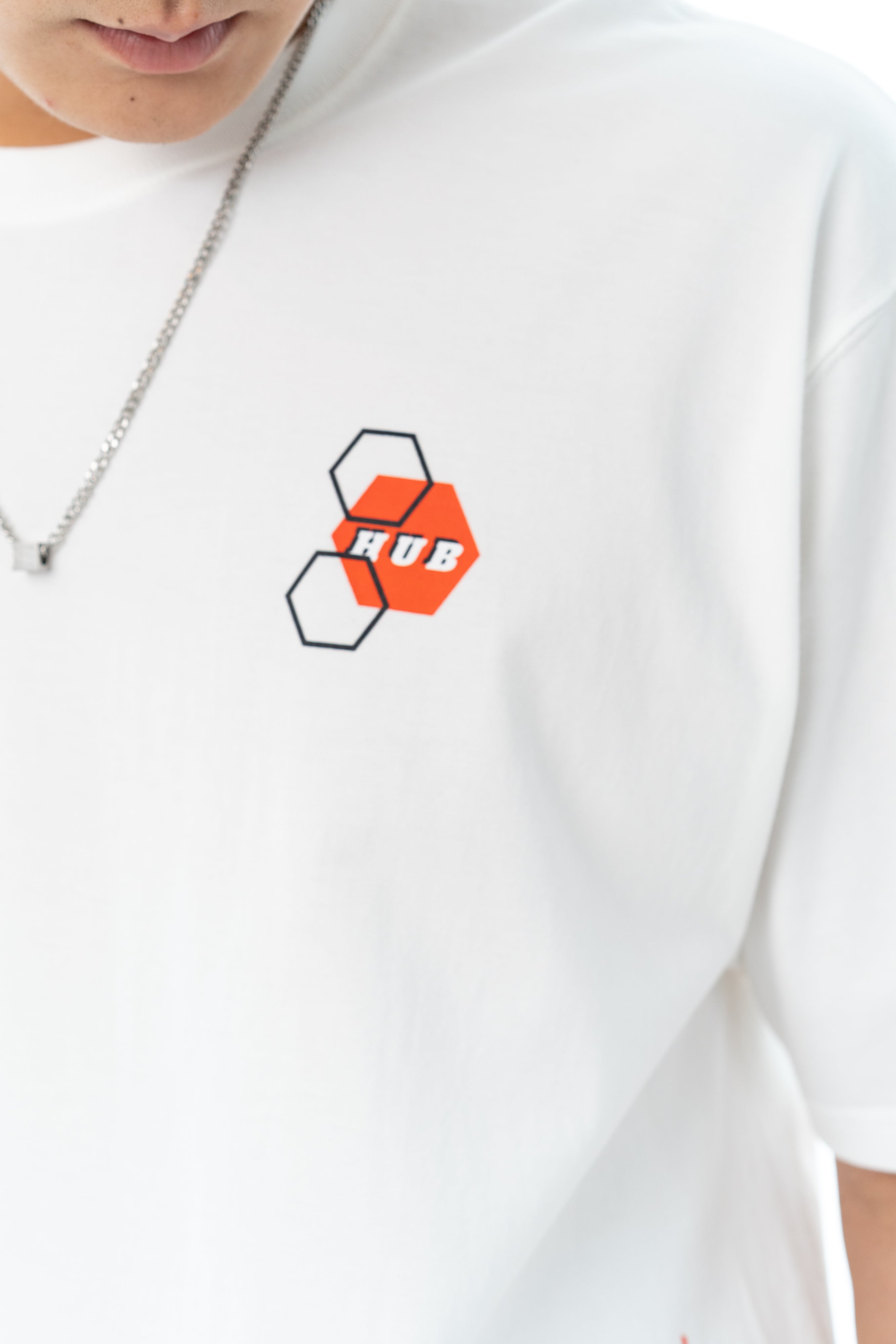 Hexagon Tees - White