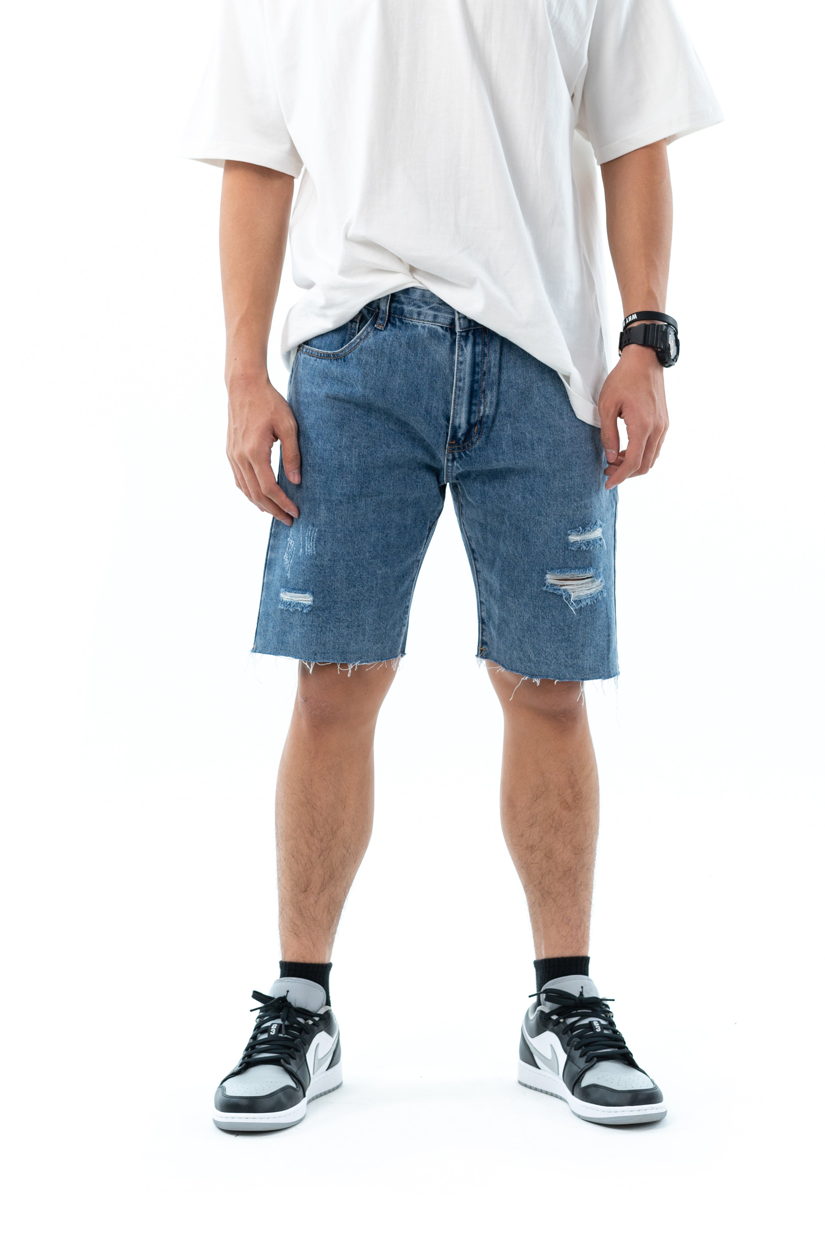 Hub Malaysia streetwear brand - Streetwear Malaysia Denim Short Front View