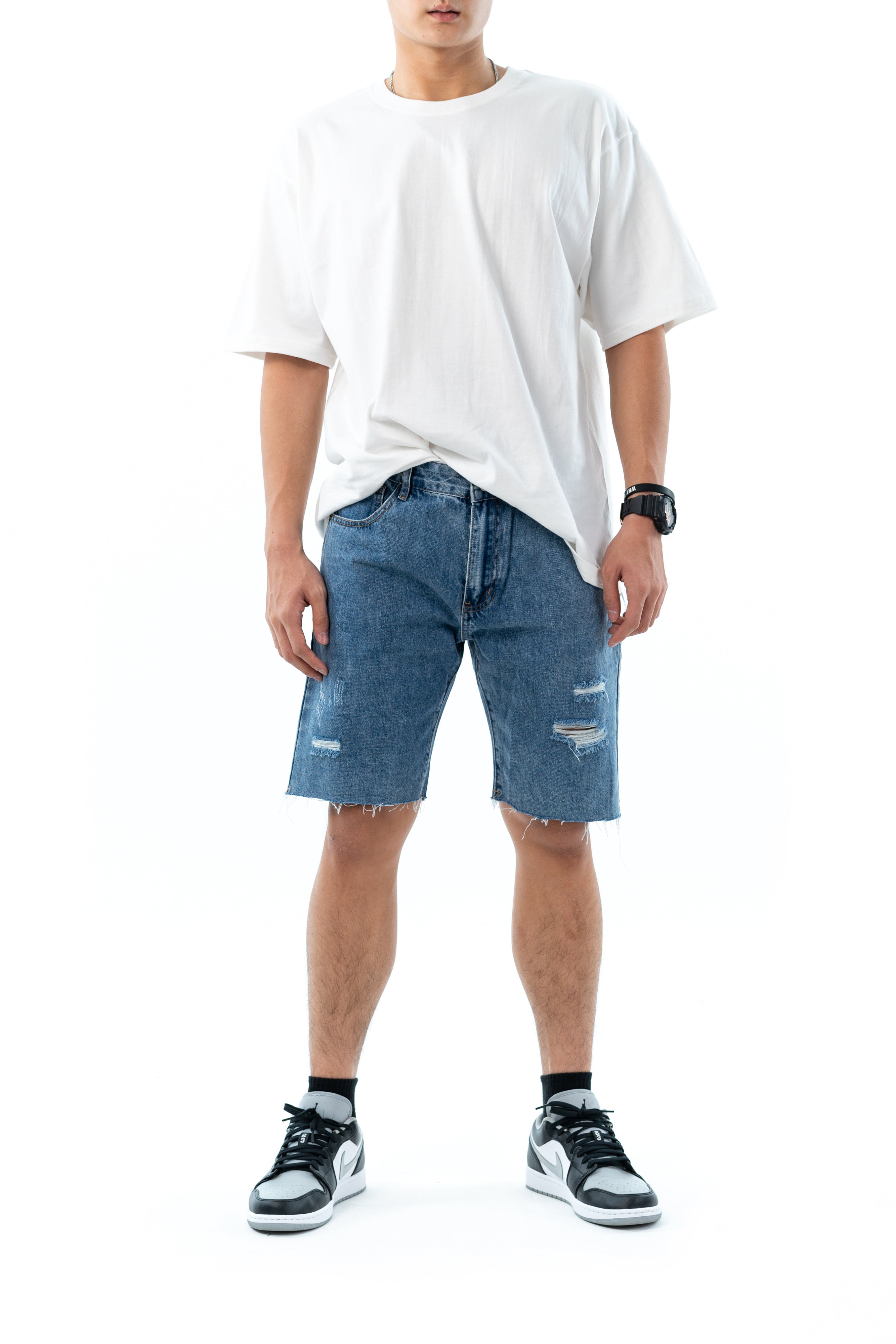 Hub Malaysia streetwear brand - Streetwear Malaysia Denim Short Front View