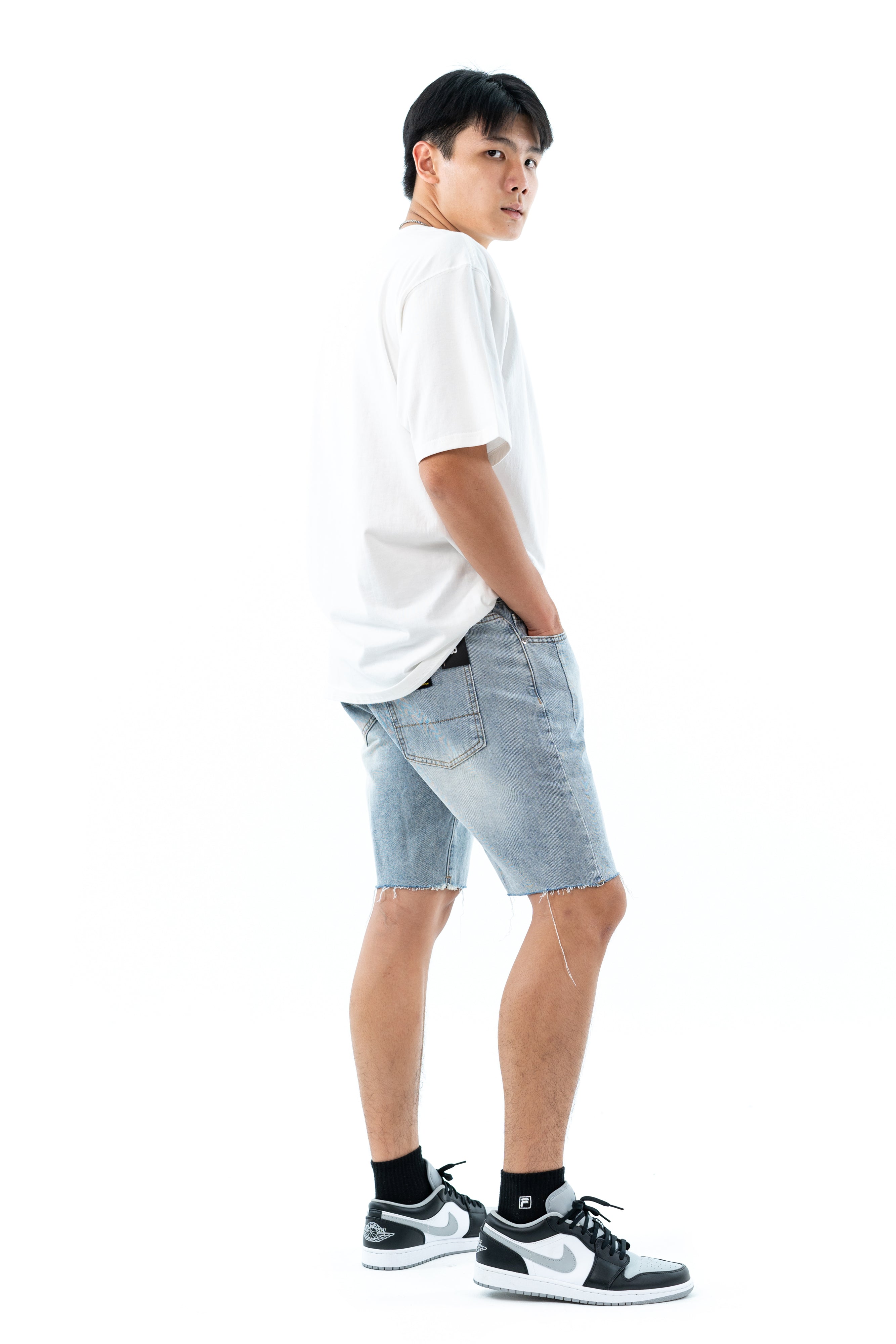 Hub Malaysia streetwear brand - Streetwear Malaysia Denim Short Side View