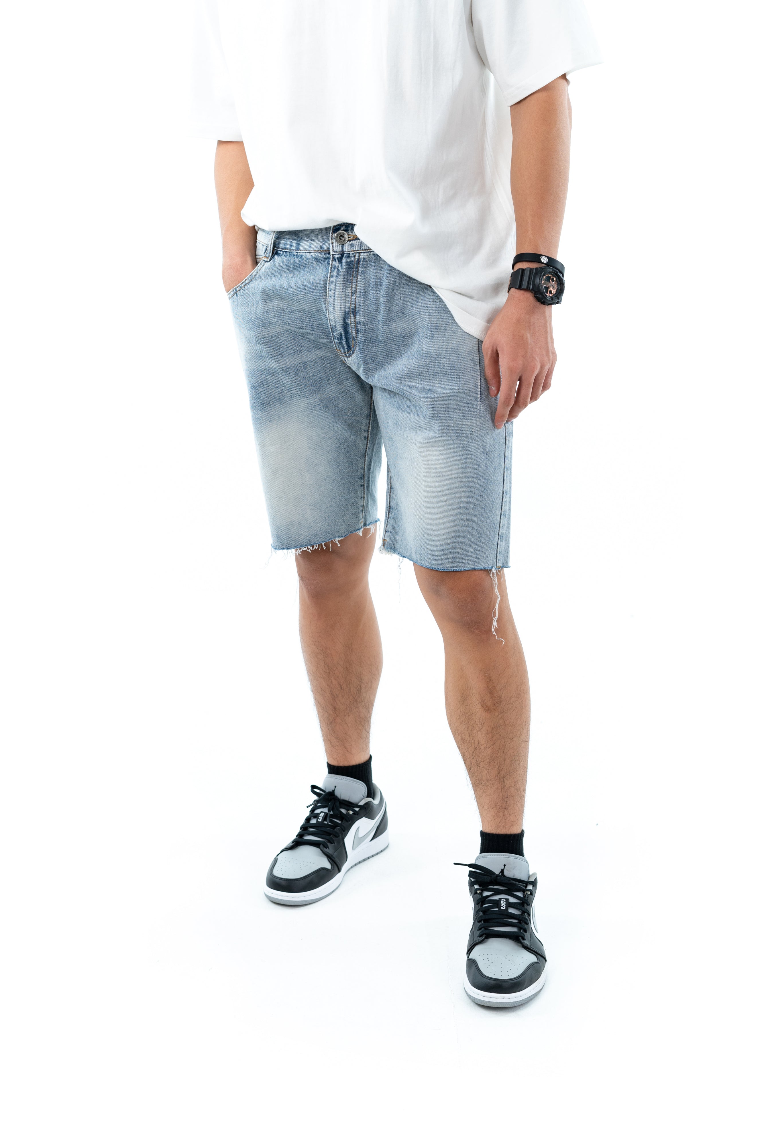 Hub Malaysia streetwear brand - Streetwear Malaysia Denim Short Front View