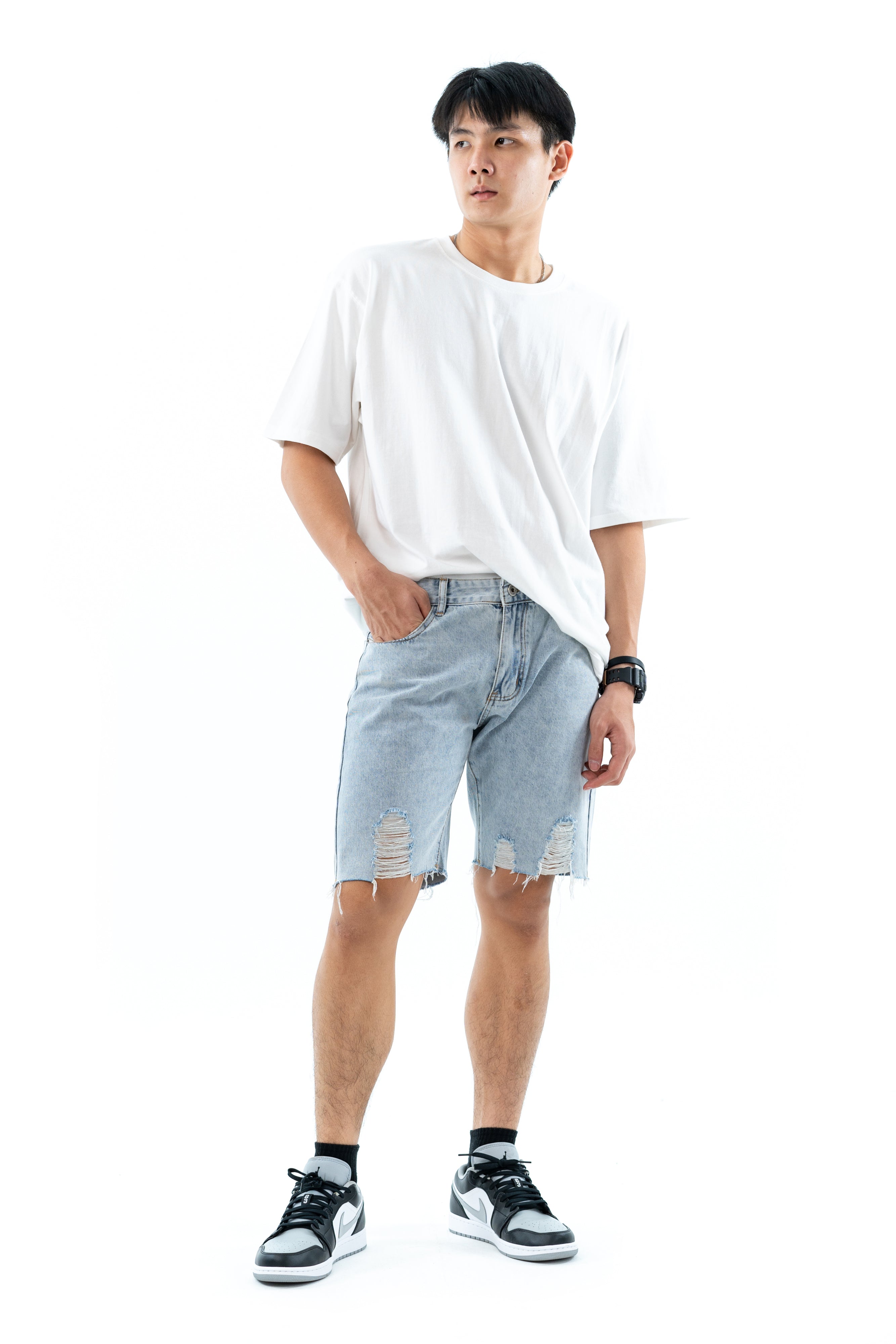 Hub Malaysia streetwear brand - Streetwear Malaysia Denim Short Front View