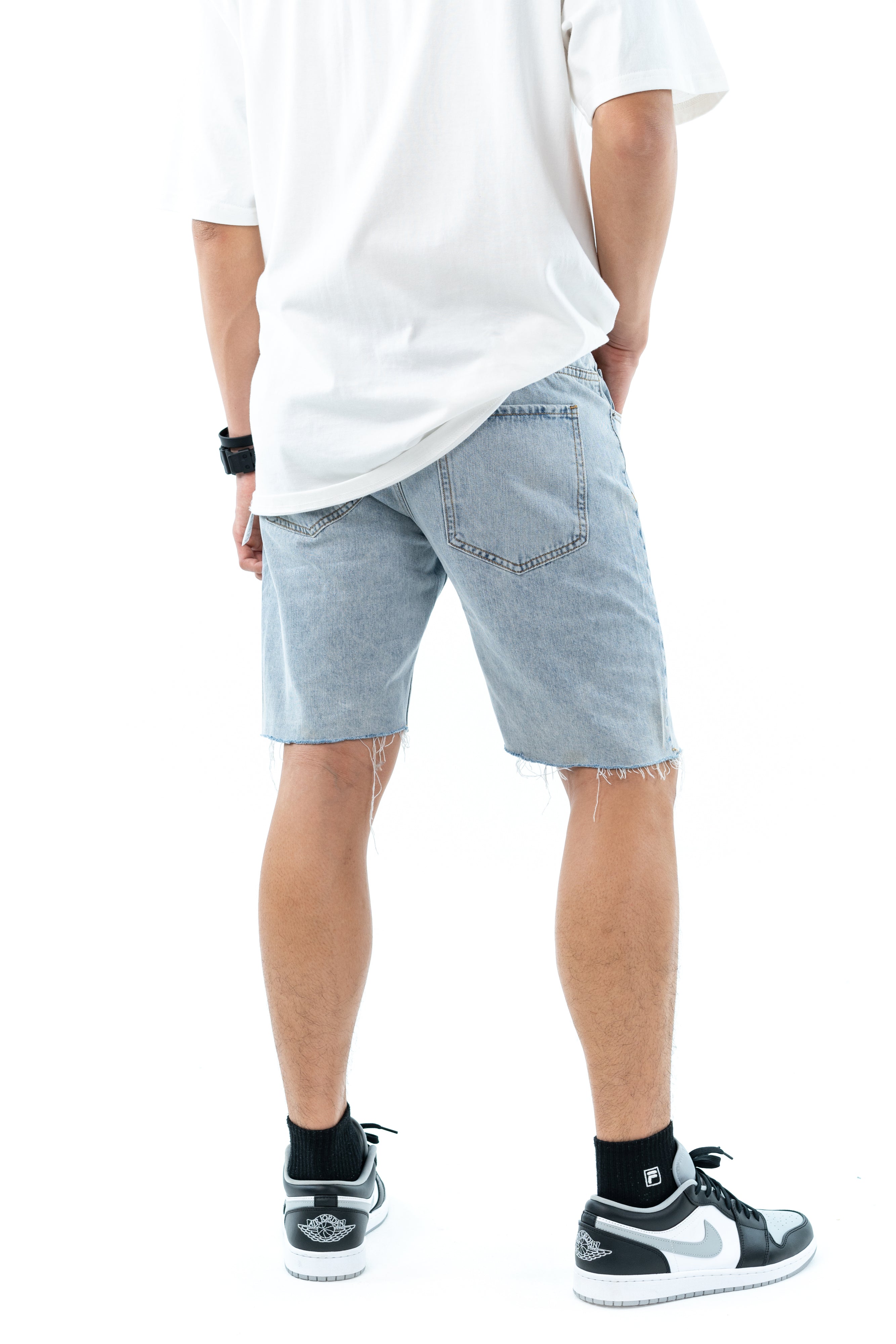 Hub Malaysia streetwear brand - Streetwear Malaysia Denim Short Back View