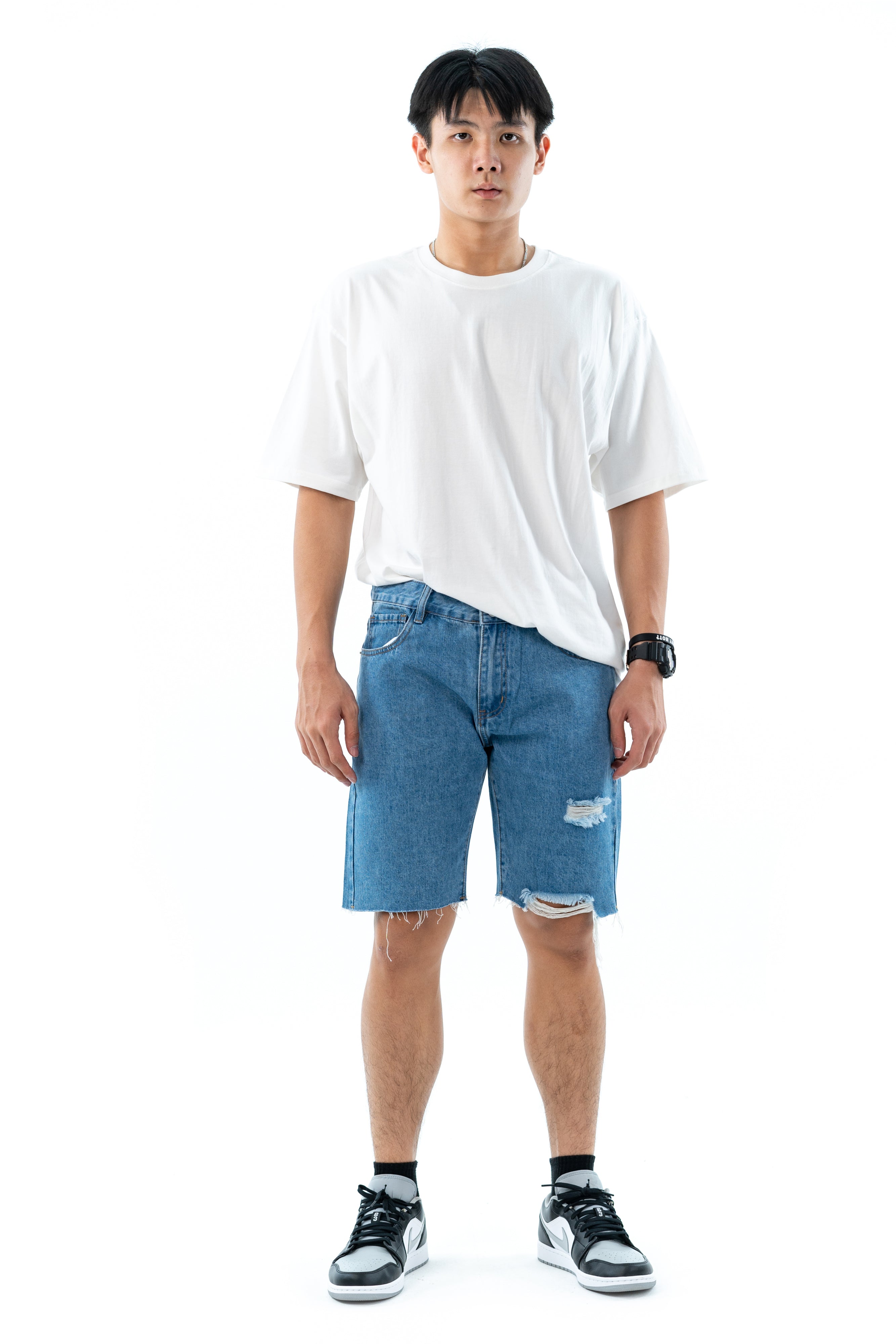 Hub Malaysia streetwear brand - Streetwear Malaysia Denim Short Front View