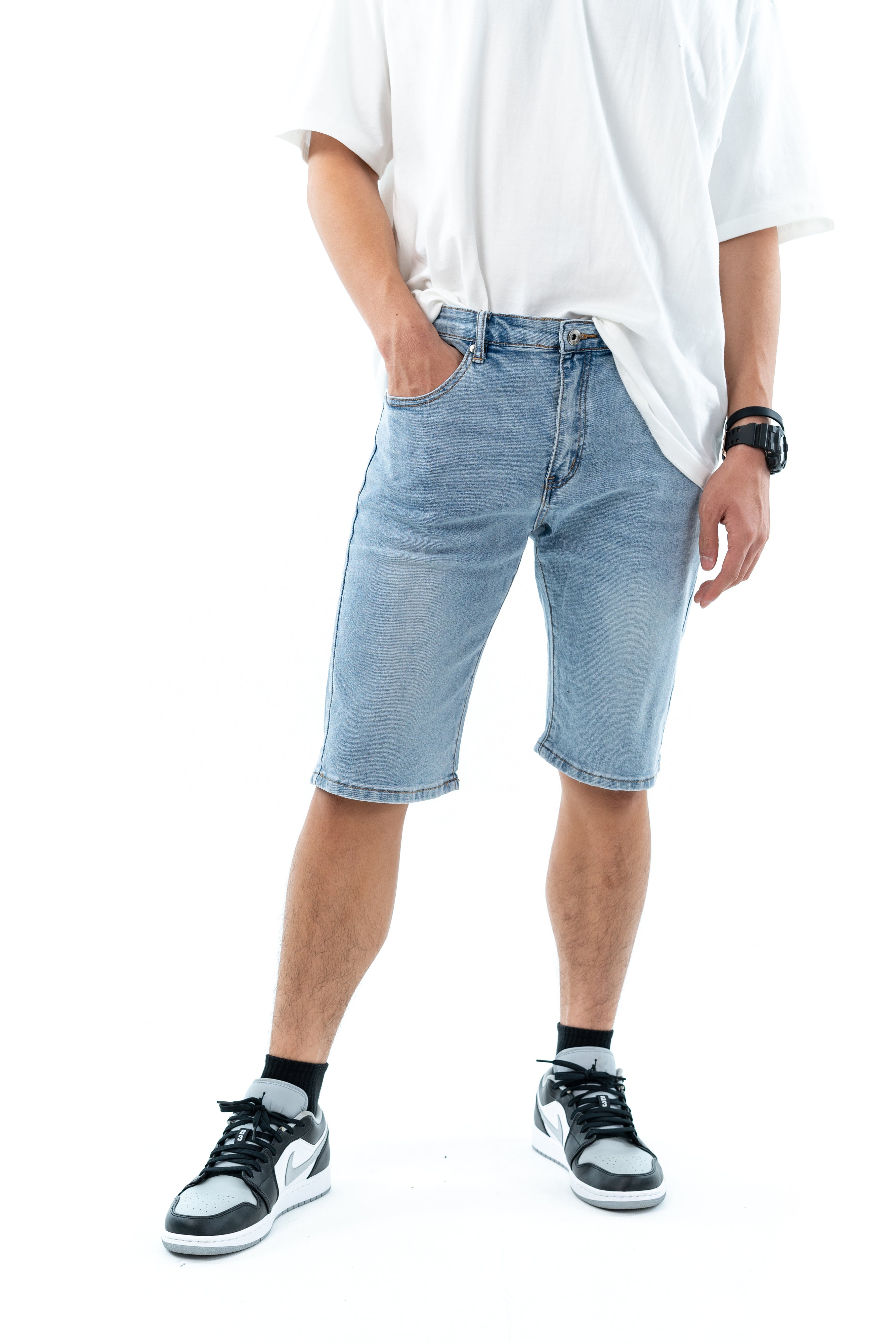 Hub Malaysia streetwear brand - Streetwear Malaysia Denim Short Front View